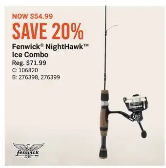 Bass Pro Fenwick® nighthawk™ ice combo offer