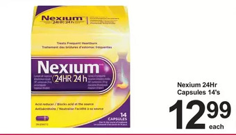 Pharmasave Nexium 24hr capsules offer