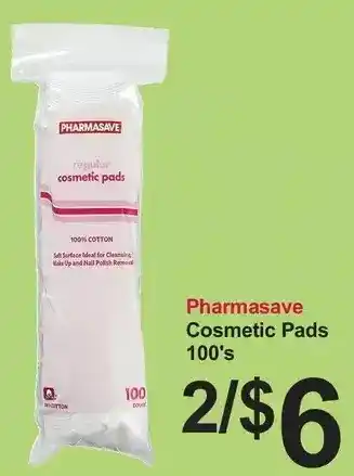 Pharmasave Pharmasave cosmetic pads offer