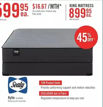 The Brick Sealy® kylie tight top queen mattress | king offer