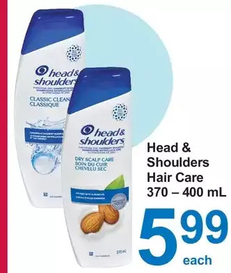 Pharmasave Head & shoulders hair care offer