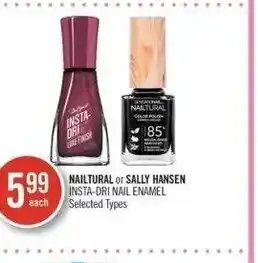 Shoppers Drug Mart Nailtural or Sally Hansen Insta-Dri Nail Enamel offer