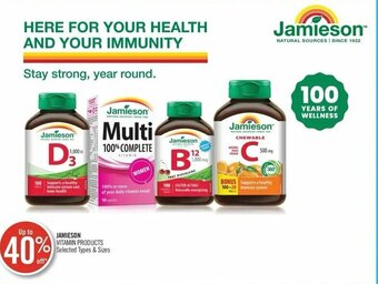 Shoppers Drug Mart Jamieson Vitamin Products offer
