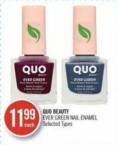 Shoppers Drug Mart Quo Beauty Ever Green Nail Enamel Selected Types offer