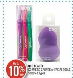 Shoppers Drug Mart Quo Beauty Cosmetic Sponge or Facial Tools offer