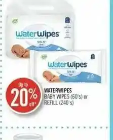 Shoppers Drug Mart Waterwipes Baby Wipes 60's or Refill 240's offer