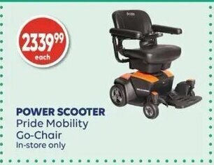 Shoppers Drug Mart Power Scooter Pride Mobility Go-Chair offer