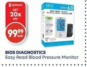 Shoppers Drug Mart Bios Diagnostics Easy Read Blood Pressure Monitor offer