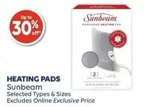 Shoppers Drug Mart Sunbeam Heating Pads offer