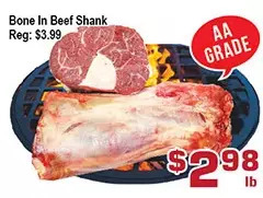 Top Food Supermarket Bone in beef shank offer