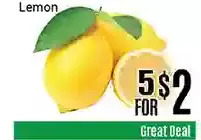 Nations Fresh Foods Lemon offer