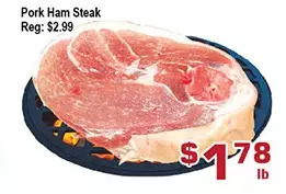Top Food Supermarket Pork ham steak offer