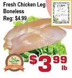 Top Food Supermarket Fresh chicken leg boneless offer