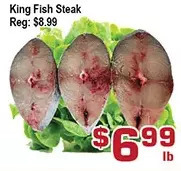 Top Food Supermarket King fish steak offer