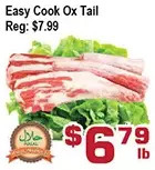 Top Food Supermarket Easy cook ox tail offer