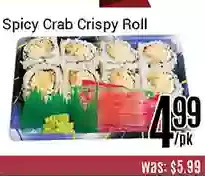Nations Fresh Foods Spicy crab crispy roll offer