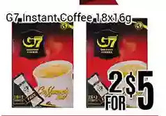 Nations Fresh Foods G7 instant coffee offer