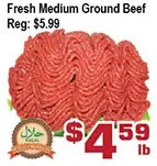 Top Food Supermarket Fresh medium ground beef offer