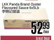 Nations Fresh Foods Lkk panda brand oyster flavoured sauce offer