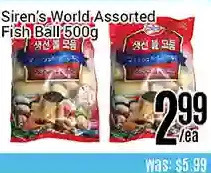Nations Fresh Foods Siren's world assorted fish ball offer