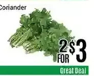 Nations Fresh Foods Coriander offer