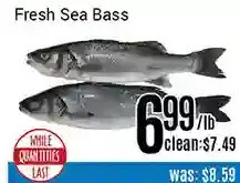 Nations Fresh Foods Fresh sea bass offer