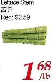 Tone Tai Supermarket Lettuce stem offer