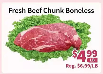 Blue Sky Supermarket Fresh beef chunk boneless offer