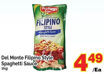 T&T Supermarket Del monte filipino style spaghetti sauce offer