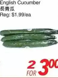 Foody World English cucumber offer
