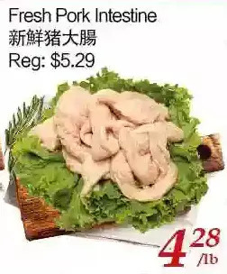 Tone Tai Supermarket Fresh pork intestine offer