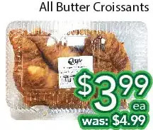 Ample Food Market All butter croissants offer