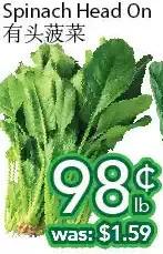 Ample Food Market Spinach head on offer