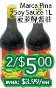 Ample Food Market Marca pina soy sauce offer