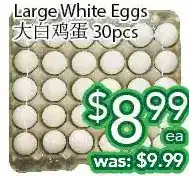 Ample Food Market Large white eggs offer