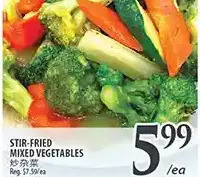 Stir-fried mixed vegetables