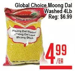Skyland Foodmart Global choice moong dal washed offer