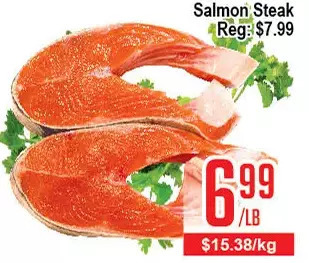 Skyland Foodmart Salmon steak offer