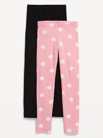 Old Navy Full-length built-in tough leggings 2-pack for girls offer