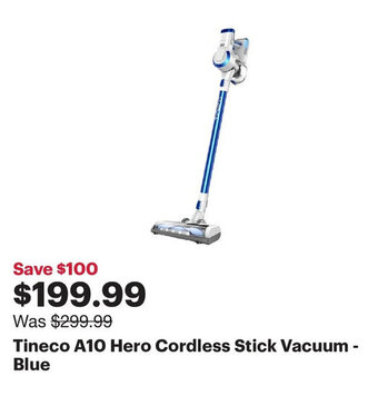 Best Buy Tineco A10 hero cordless stick vacuum - blue offer
