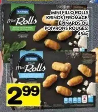 Supermarché PA Krinos mini fillo rolls 454g offer