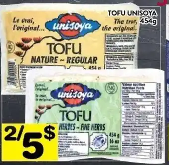 Supermarché PA Unisoya tofu 454g offer