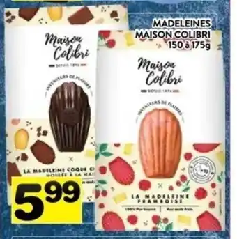 Supermarché PA Maison colibri madeleines 150 a 175g offer