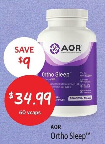 AOR ortho sleep 60 vcaps