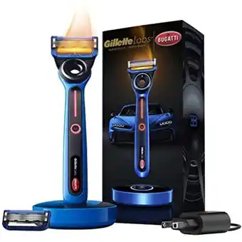 Amazon Gillette heated mens razor by gillettelabs, bugatti limited edition shaving kit for men offer