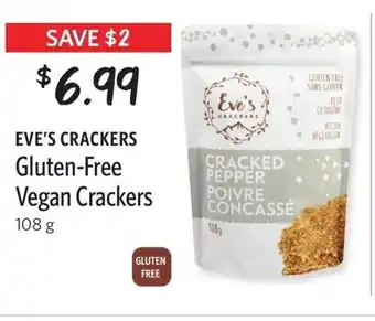 Nature's Emporium Eve's crackers gluten-free vegan crackers 108g offer