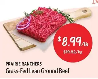 Nature's Emporium Prairie ranchers grass-fed lean ground beef per lb offer