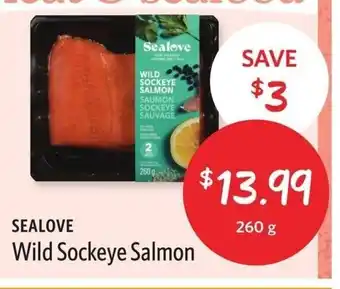 Nature's Emporium Sealove wild sockeye salmon 260g offer