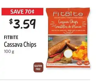 Nature's Emporium Fitbite cassava chips 100g offer