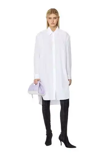 Diesel Shirt dress with 3d embroidery offer